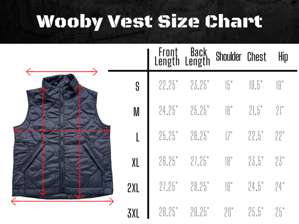 Wooby Hoody Outdoor Vest - Midnight Raid Black