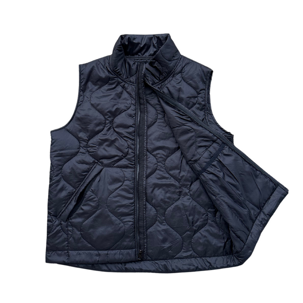 Wooby Hoody Outdoor Vest - Midnight Raid Black