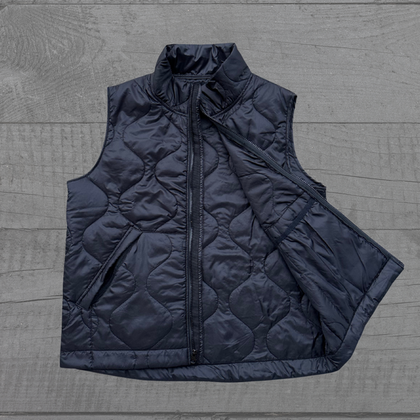 Wooby Hoody Outdoor Vest - Midnight Raid Black