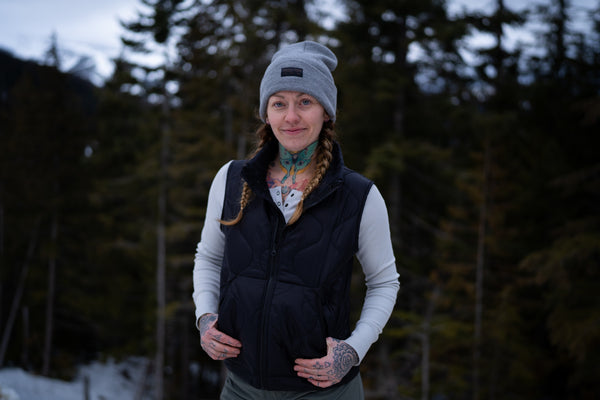 Wooby Hoody Outdoor Vest - Midnight Raid Black