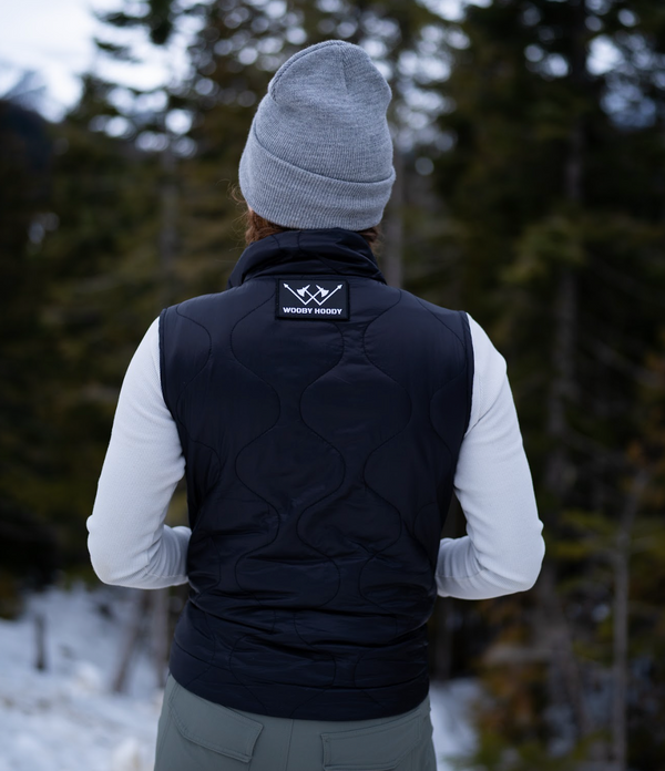 Wooby Hoody Outdoor Vest - Midnight Raid Black