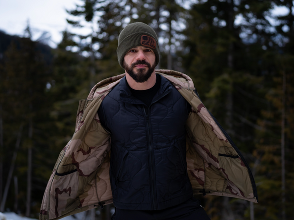 Wooby Hoody Outdoor Vest - Midnight Raid Black