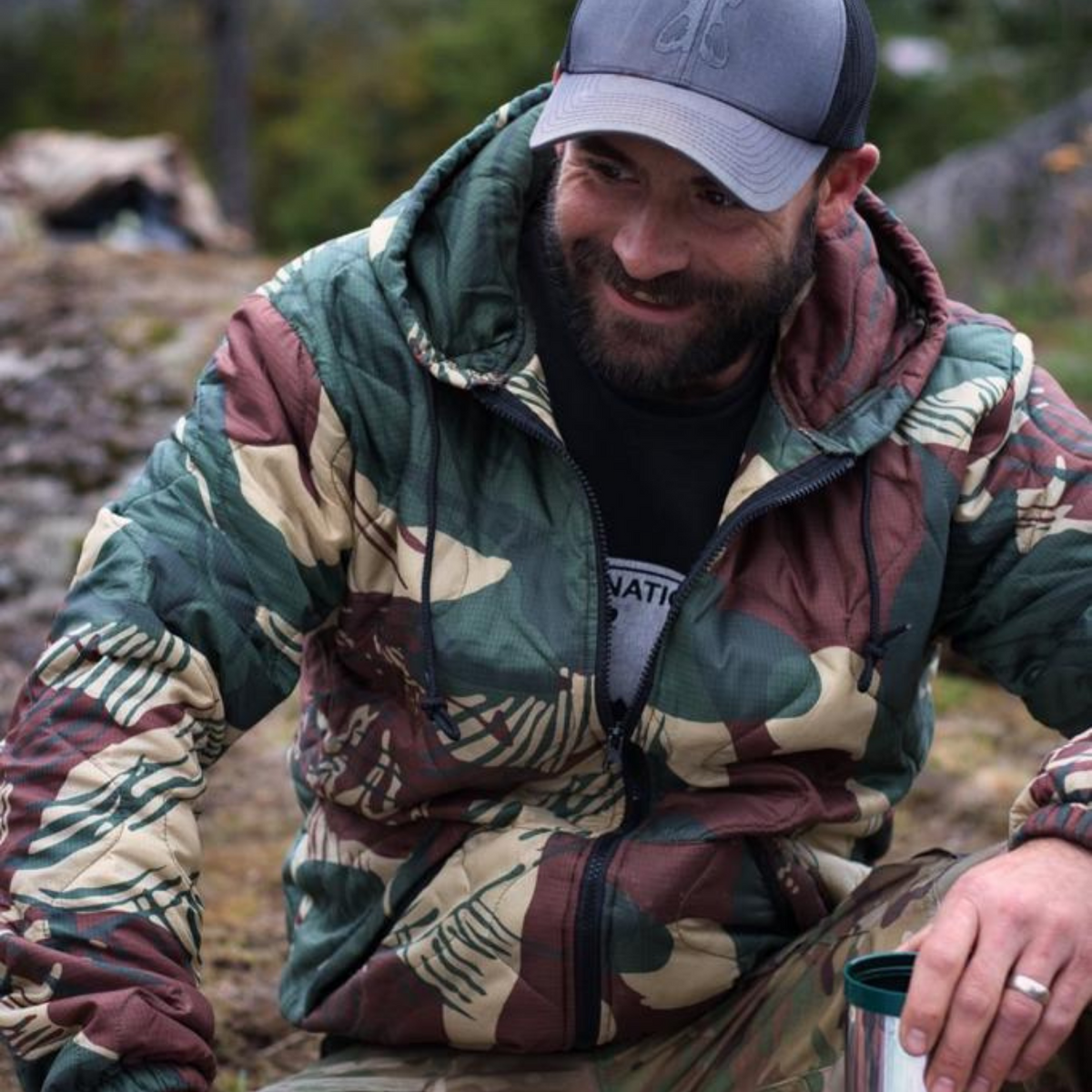 Rhodesian Brushstroke Jacket Rhodesian Camo Woobie Hoodie WoobyHoody