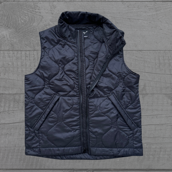 Wooby Hoody Outdoor Vest - Midnight Raid Black