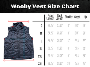 Wooby Hoody Outdoor Vest - Midnight Raid Black