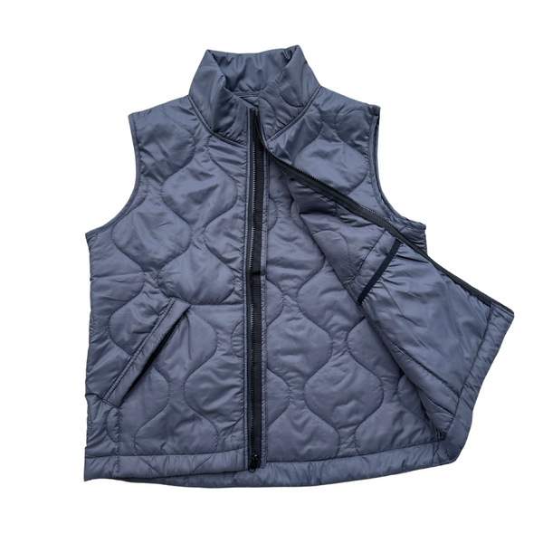 Wooby Hoody Outdoor Vest - Charcoal Gray