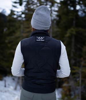 Wooby Hoody Outdoor Vest - Midnight Raid Black